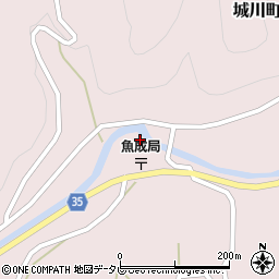 愛媛県西予市城川町魚成3663周辺の地図