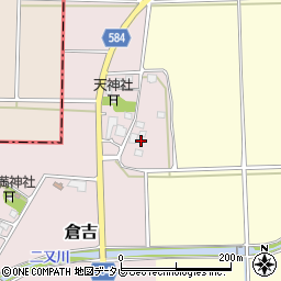 福岡県朝倉市倉吉116周辺の地図