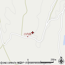 大分県杵築市山香町大字久木野尾1838周辺の地図