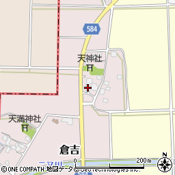 福岡県朝倉市倉吉108周辺の地図