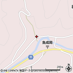 愛媛県西予市城川町魚成3628周辺の地図