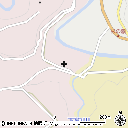愛媛県西予市城川町魚成6952周辺の地図