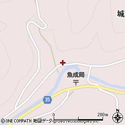 愛媛県西予市城川町魚成3626-1周辺の地図