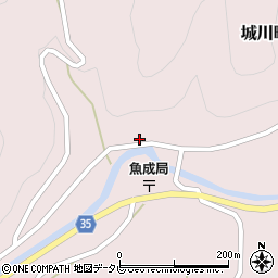 愛媛県西予市城川町魚成3623周辺の地図