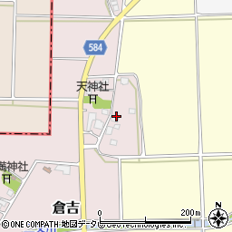 福岡県朝倉市倉吉106周辺の地図