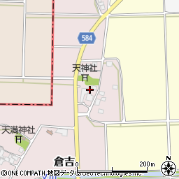 福岡県朝倉市倉吉107周辺の地図