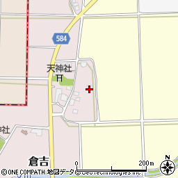福岡県朝倉市倉吉104周辺の地図