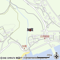 大分県杵築市熊野（加貫）周辺の地図