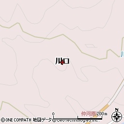 高知県梼原町（高岡郡）川口周辺の地図