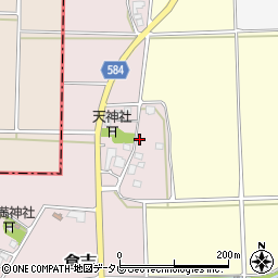 福岡県朝倉市倉吉102周辺の地図