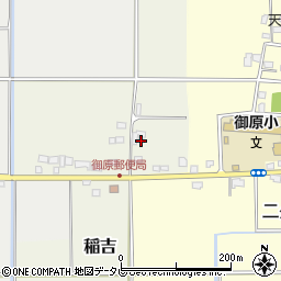 福岡県小郡市稲吉633-1周辺の地図