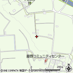 福岡県朝倉市菱野周辺の地図