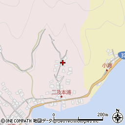 愛媛県西予市三瓶町二及周辺の地図