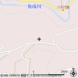 愛媛県西予市城川町魚成5779周辺の地図
