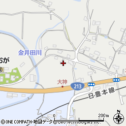 大分県速見郡日出町大神321周辺の地図