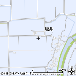 福岡県朝倉市坂井291周辺の地図