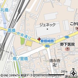 佐賀県鳥栖市曽根崎町1640周辺の地図