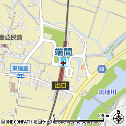 端間駅周辺の地図