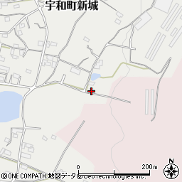 愛媛県西予市宇和町新城1310周辺の地図