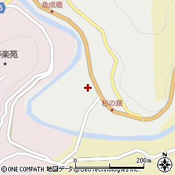 愛媛県西予市城川町嘉喜尾4866周辺の地図