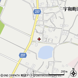 愛媛県西予市宇和町新城895周辺の地図