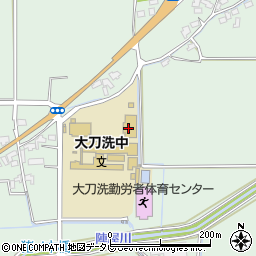 大刀洗町役場教育委員会　武道場周辺の地図