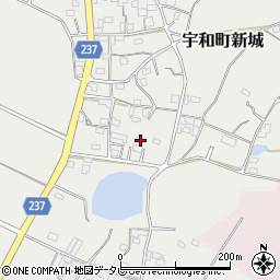 愛媛県西予市宇和町新城1087周辺の地図