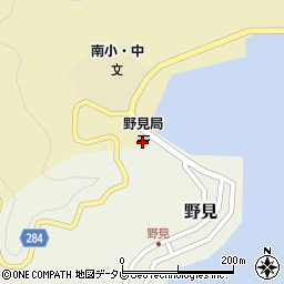 須崎野見郵便局周辺の地図