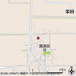 福岡県三井郡大刀洗町栄田1935周辺の地図