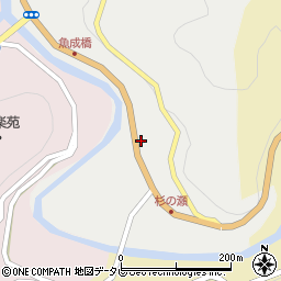 愛媛県西予市城川町嘉喜尾4857周辺の地図