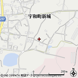 愛媛県西予市宇和町新城1280周辺の地図