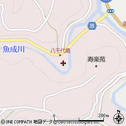 愛媛県西予市城川町魚成7075周辺の地図