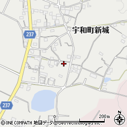 愛媛県西予市宇和町新城1085周辺の地図