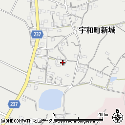 愛媛県西予市宇和町新城1080周辺の地図