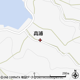 愛媛県西宇和郡伊方町高浦21周辺の地図