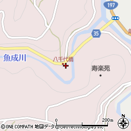 愛媛県西予市城川町魚成7072周辺の地図