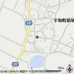 愛媛県西予市宇和町新城1082周辺の地図