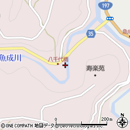 愛媛県西予市城川町魚成7071-2周辺の地図