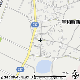 愛媛県西予市宇和町新城909周辺の地図