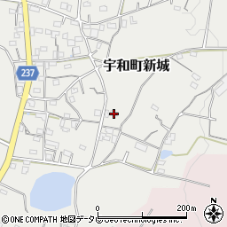 愛媛県西予市宇和町新城1103周辺の地図