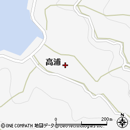 愛媛県西宇和郡伊方町高浦62周辺の地図