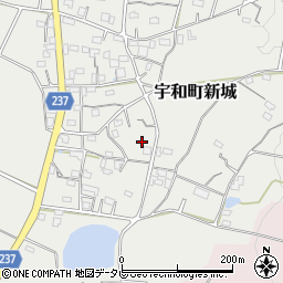 愛媛県西予市宇和町新城1078周辺の地図