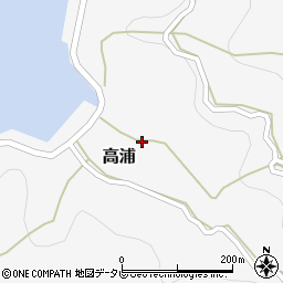 愛媛県西宇和郡伊方町高浦1周辺の地図