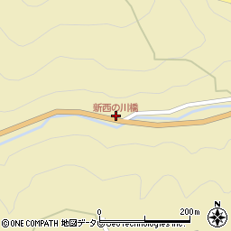 新西の川橋周辺の地図