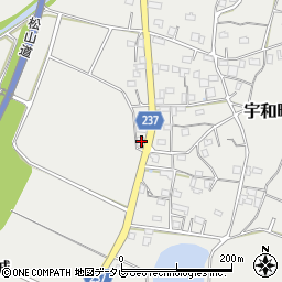 愛媛県西予市宇和町新城373-2周辺の地図