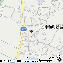 愛媛県西予市宇和町新城1064周辺の地図