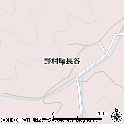 愛媛県西予市野村町長谷周辺の地図