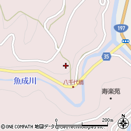 愛媛県西予市城川町魚成7160周辺の地図