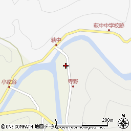 寺野簡易郵便局周辺の地図