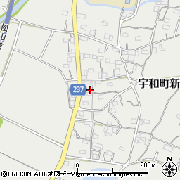 愛媛県西予市宇和町新城1060-1周辺の地図